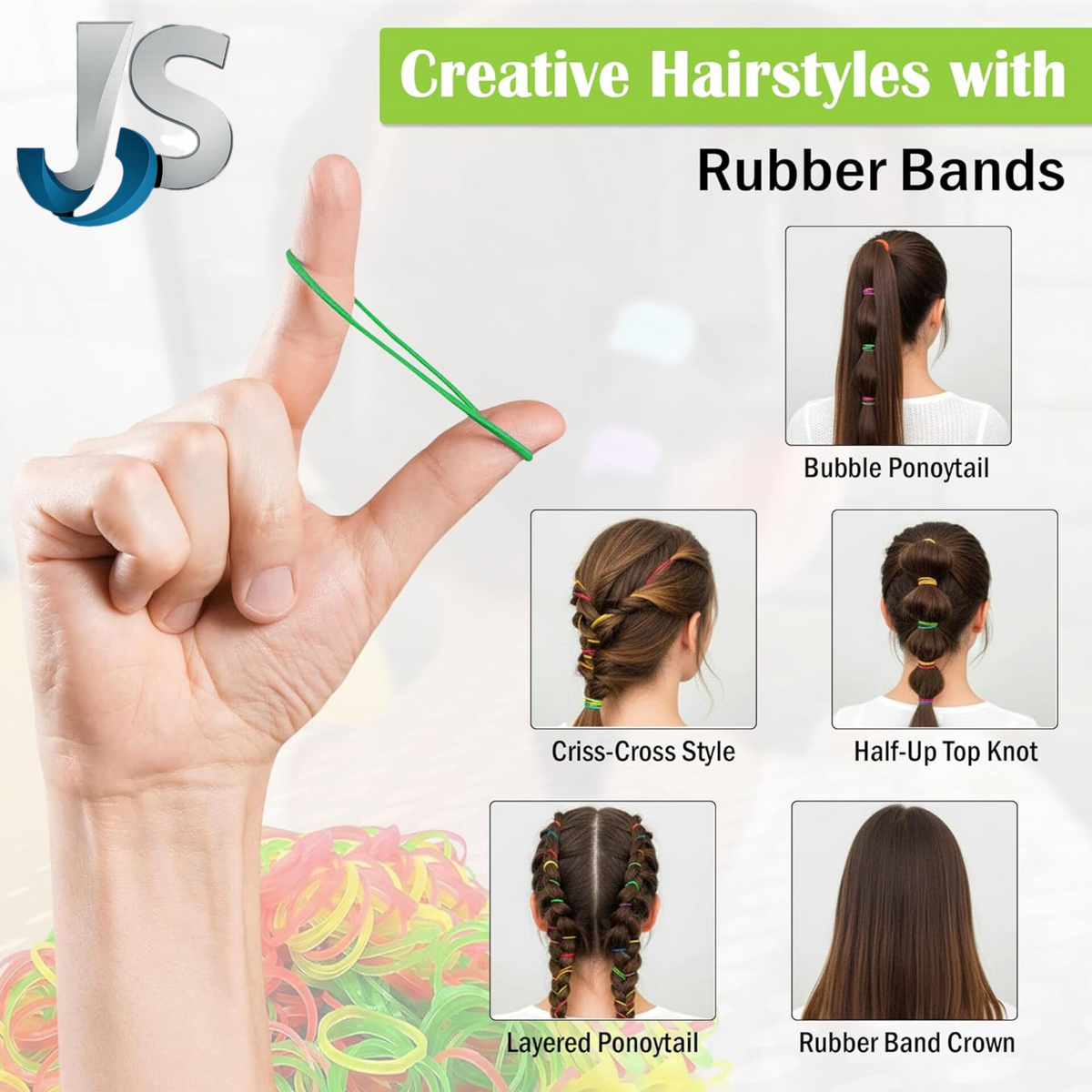 JS Elastic Rubber Band Multicolor strong and stretchy
