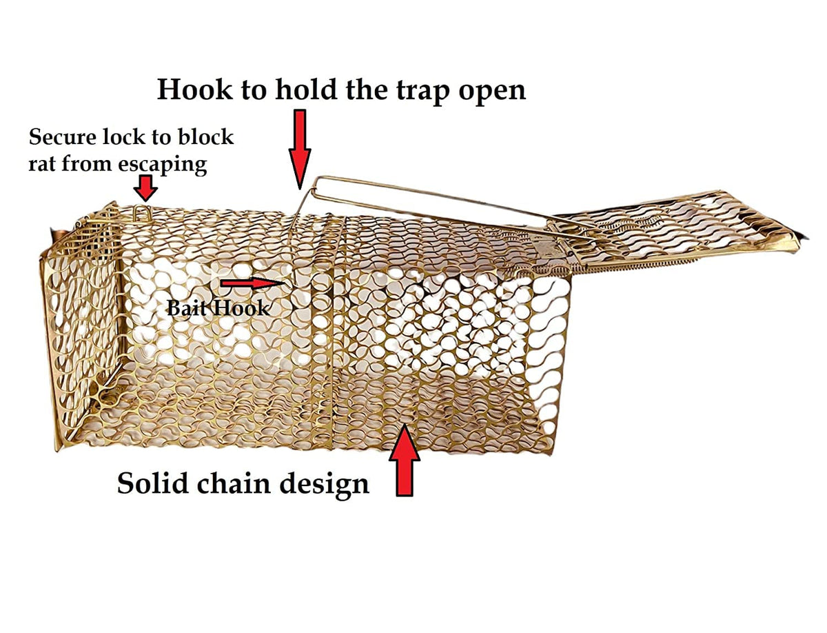 JS Rat Trap - Secure lock and bait hook design