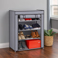 JS Shoe Rack with Cover - Front View